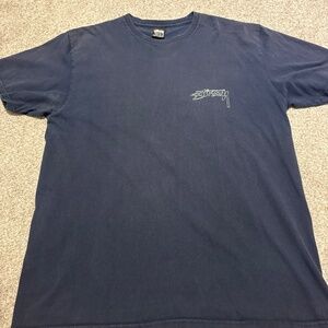 STussy Navy Graphic Tee size L